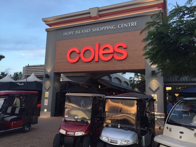 golf carts at Hope Island