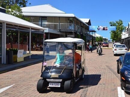 golf buggy at sanctuary cove