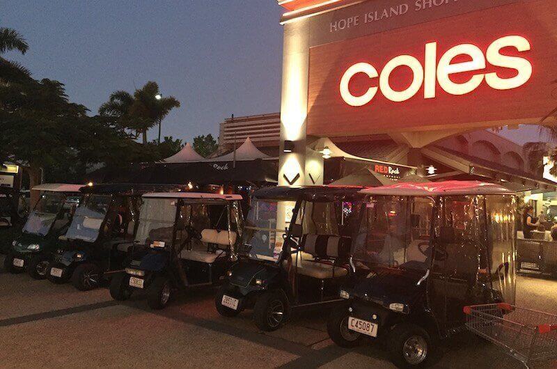 Golf Carts at Hope Island