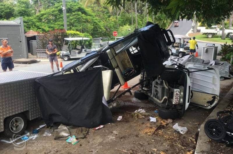 hamilton island golf cart accident