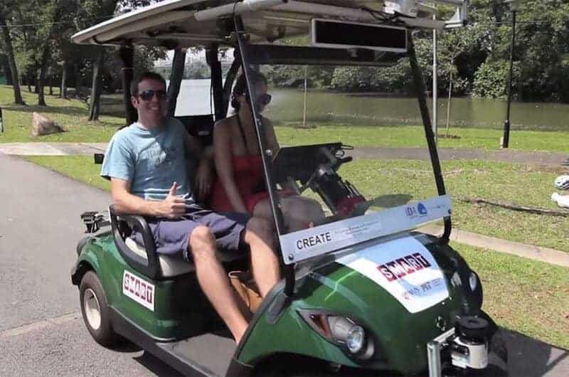 self driving golf cart