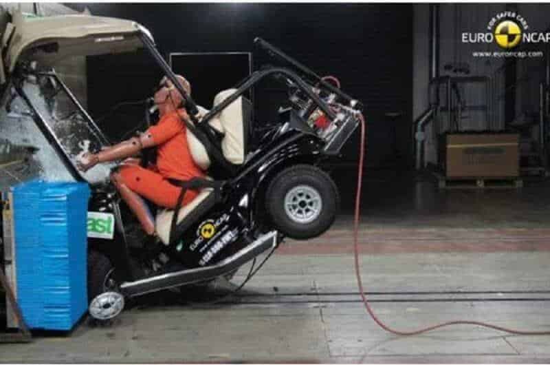 club car crash test