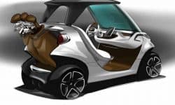 mercedes garia golf cart